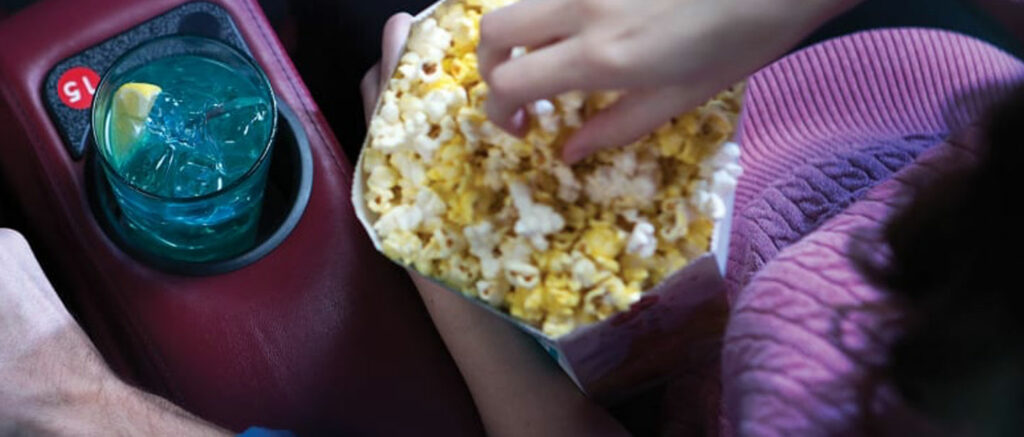 Popcorn and a drink