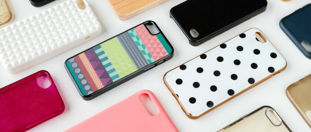 variety of phone cases