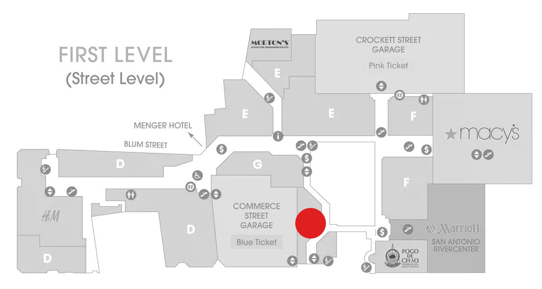 Rivercenter mall map for planet wireless