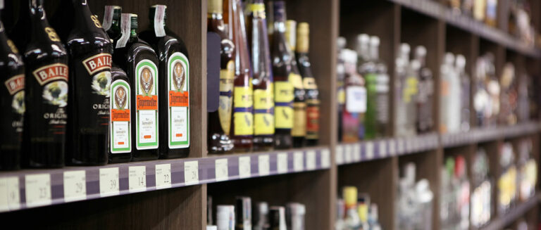 Liquor shelf